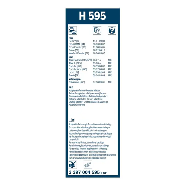 Lamela stergator BOSCH 3 397 004 595