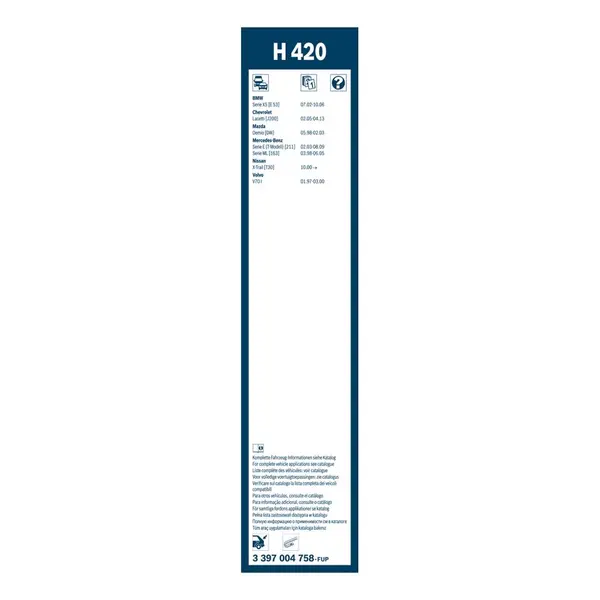 Lamela stergator BOSCH 3 397 004 758