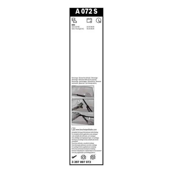 Lamela stergator BOSCH 3 397 007 072