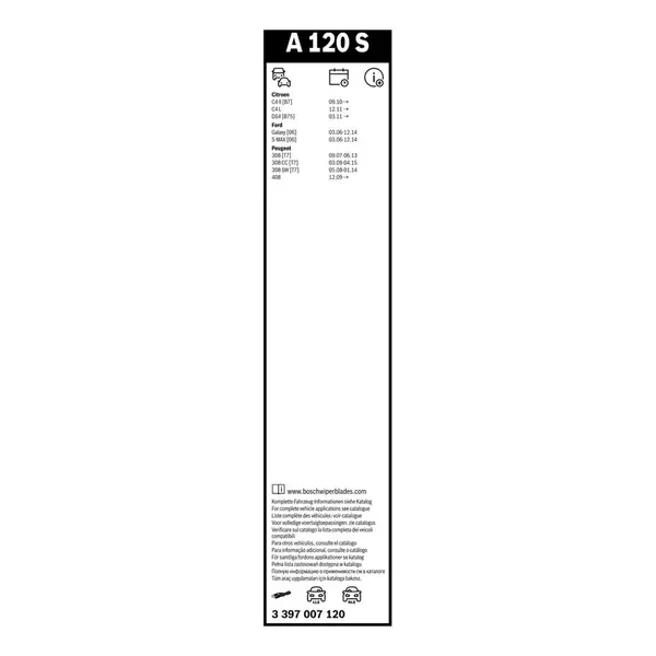 Lamela stergator BOSCH 3 397 007 120