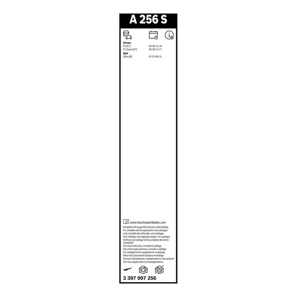 Lamela stergator BOSCH 3 397 007 256