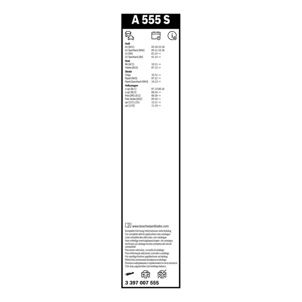 Lamela stergator BOSCH 3 397 007 555
