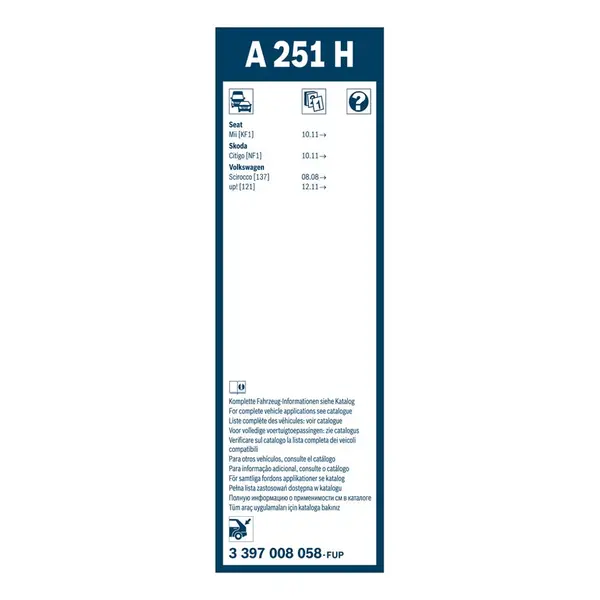 Lamela stergator BOSCH 3 397 008 058