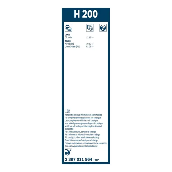 Lamela stergator BOSCH 3 397 011 964