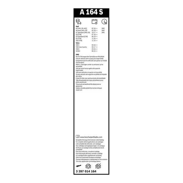 Lamela stergator BOSCH 3 397 014 164