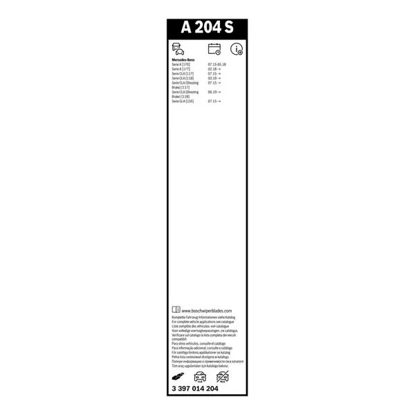 Lamela stergator BOSCH 3 397 014 204