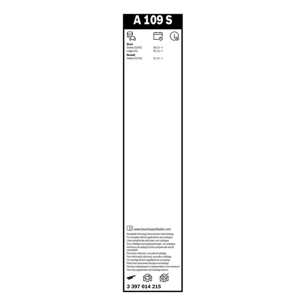 Lamela stergator BOSCH 3 397 014 215