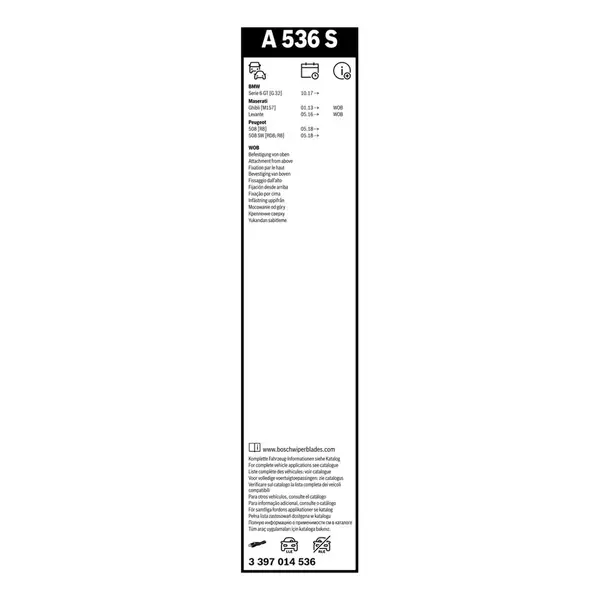 Lamela stergator BOSCH 3 397 014 536