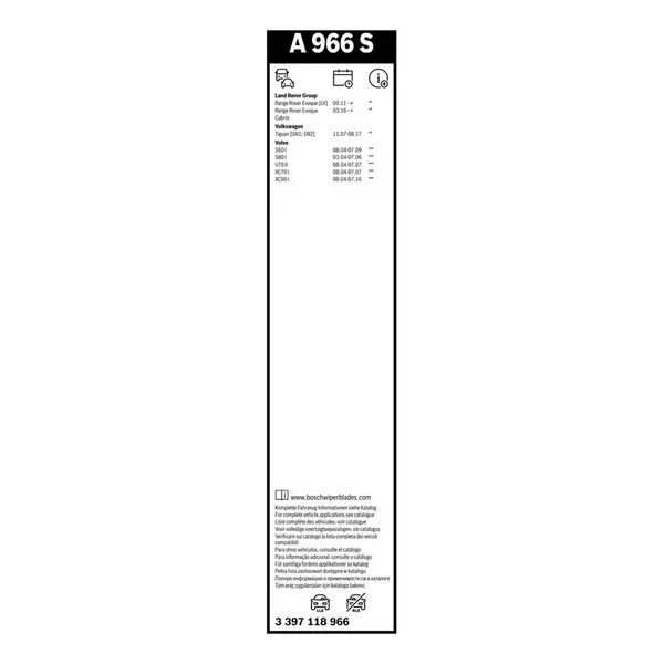 Lamela stergator BOSCH 3 397 118 966