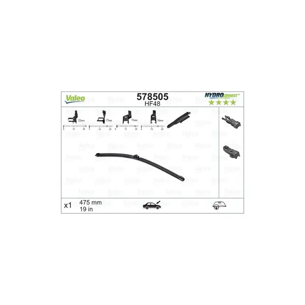 Lamela stergator VALEO 578505