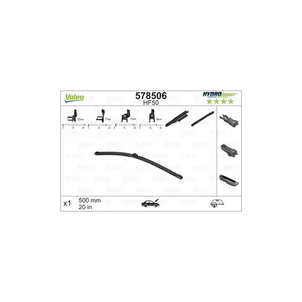 Lamela stergator VALEO 578506