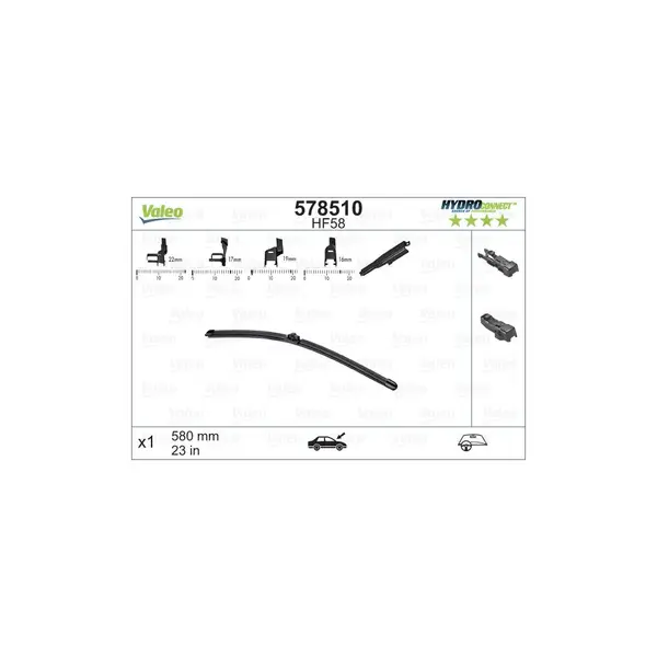 Lamela stergator VALEO 578510