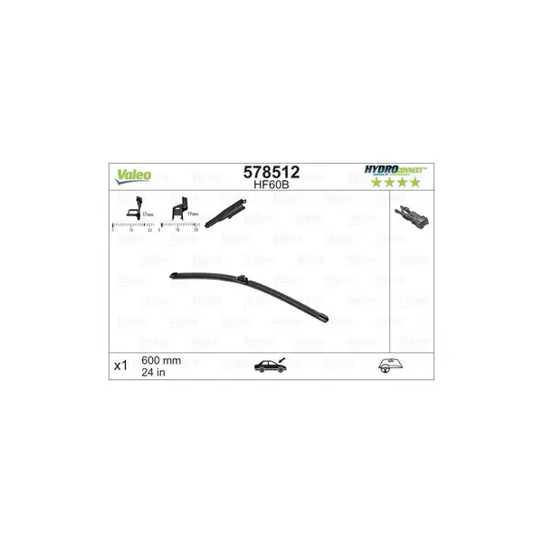 Lamela stergator VALEO 578512