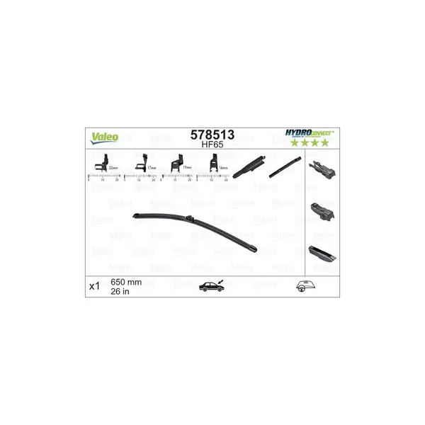 Lamela stergator VALEO 578513