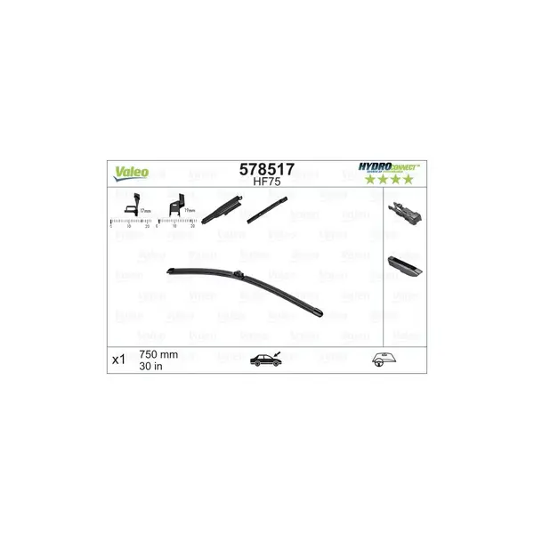 Lamela stergator VALEO 578517