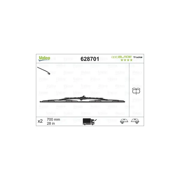 Lamela stergator VALEO 628701