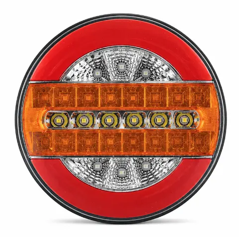 Lampa auto spate LED 12 24V pozitie efect neon semnalizare dinamica 140mm Pozitie STOP rosu / galben