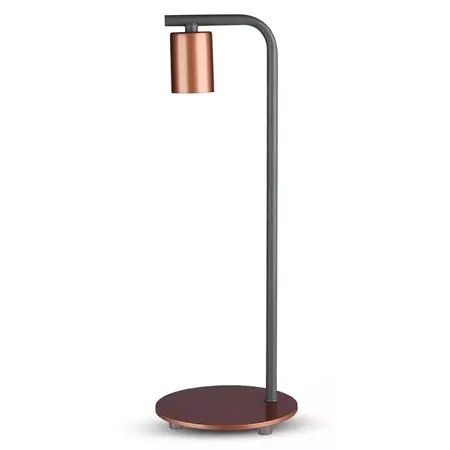 Lampa birou soclu E27 - bronz rosu V-TAC SKU-40331