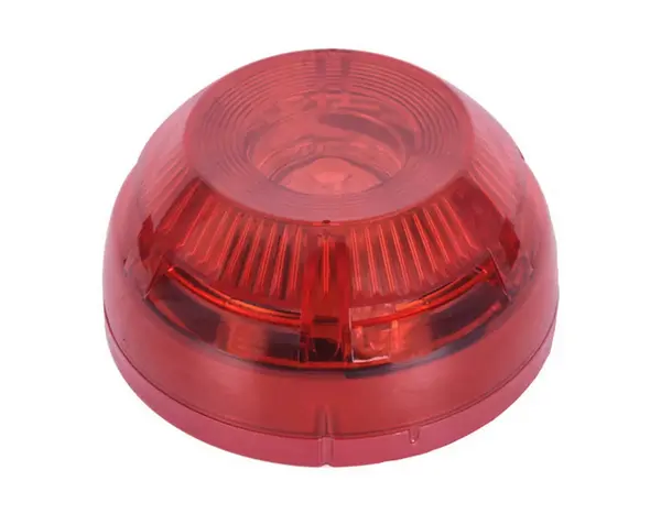 Lampa de avertizare adresabila cu lumina rosie si izolator incorporat, TEKNIM TFS-1183R, IP21C, certificari EN54-23 si EN54-17