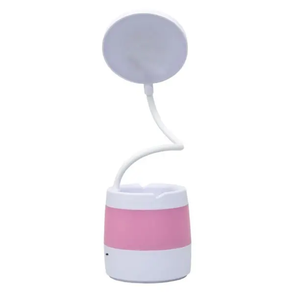 Lampa de Birou Copii, Model Floare, 4 Tipuri de Lumina, Roz
