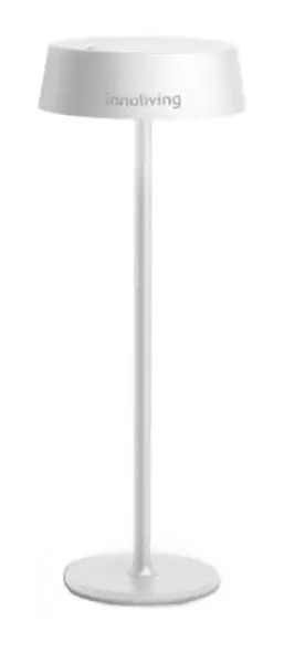 Lampă de birou cu LED Innoliving - 2.5W, 5V, senzor, cu baterie reîncărcabilă, alb