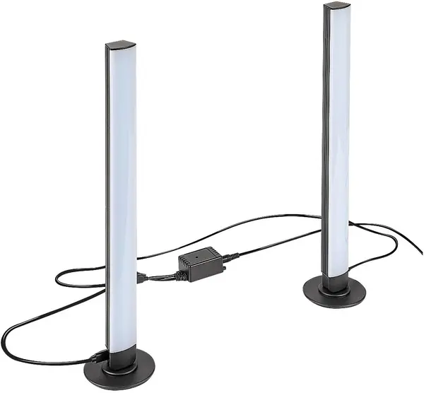 Lampă de birou cu LED Rabalux - Paco 76014, 5W, reglabilă, neagră, 2 buc.