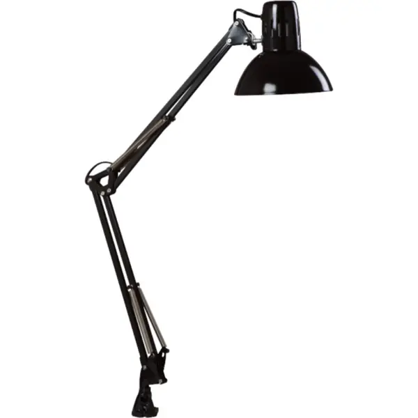 Lampă de Birou LED 40W Negru cu Braț Articulat | Iluminare Profesională