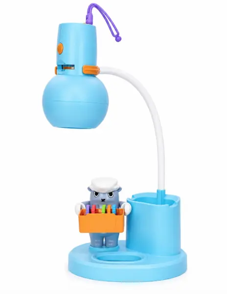 Lampa de birou pentru copii cu proiector holograme pentru desenat si suport multifunctional
