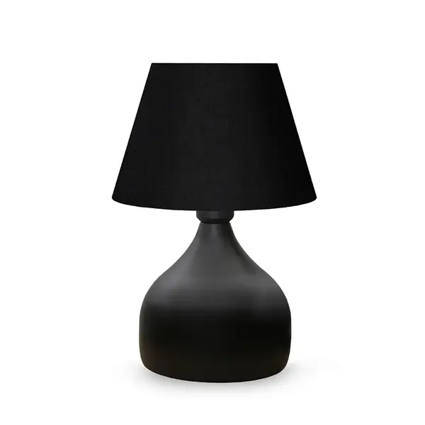 Lampa de Masa PWL-1068, neagra-bej, D22x32 cm