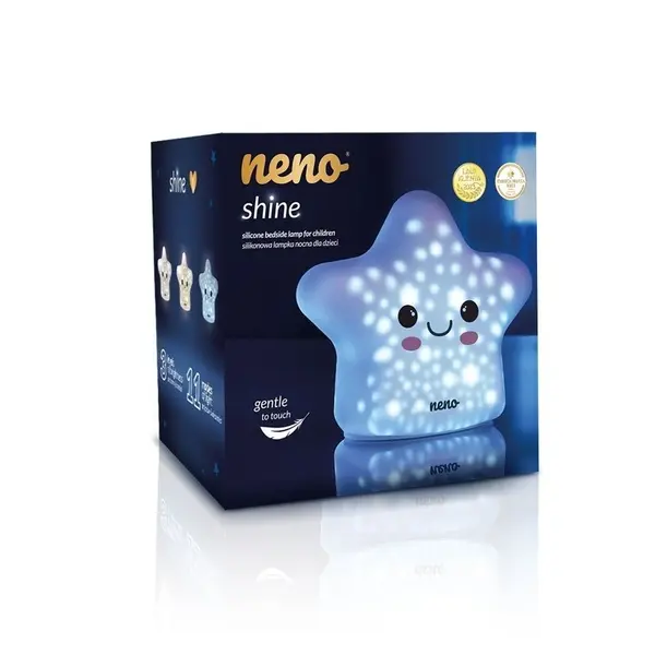 Lampa de noapte din silicon pentru copii Neno Shine in forma de stea