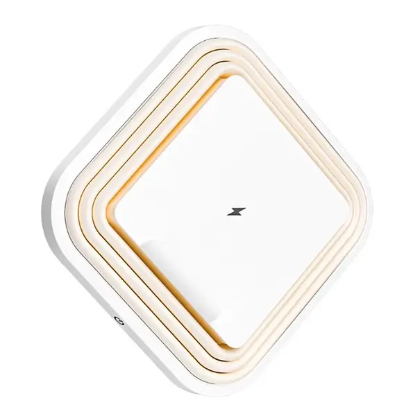 Lampa de noapte LED A92 pliabila incarcare wireless 25W alba 138x138mm