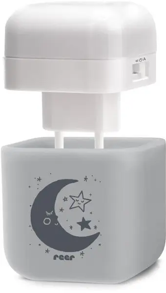 Lampa de noapte pentru copii 2 în 1 Reer - Gri