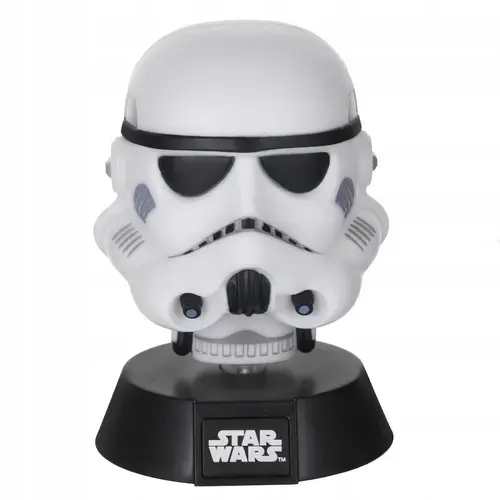Lampa de noapte pentru copii Star Wars Stormtrooper Icon, 11cm (Alb)