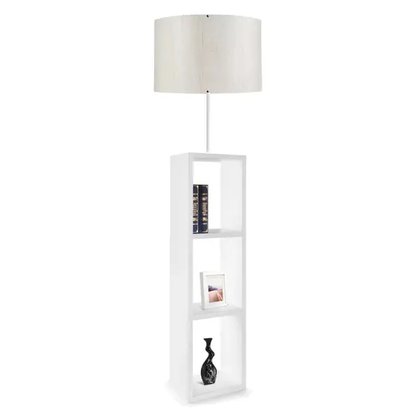 Lampa de podea PWL-1100, alb, D38x150 cm