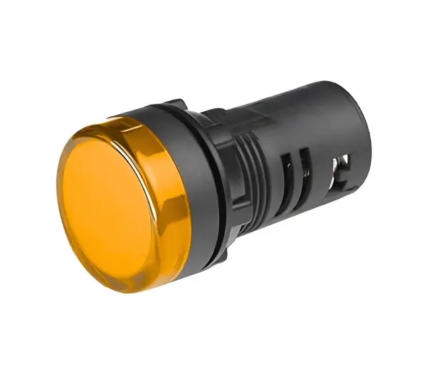 Lampa de semnalizare cu LED, 24V, diametru montaj 22mm, galben, Freder LS-Y-D22/24V