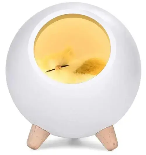 Lampa de veghe copii Tellur, reincarcabila, Cat