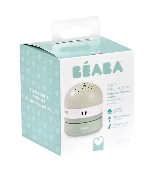 Lampa de veghe cu proiector Beaba Pixie Sage Green