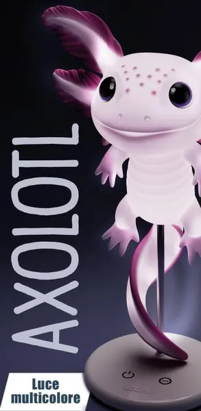 Lampa de veghe multicolora Rainy Days Axolotl