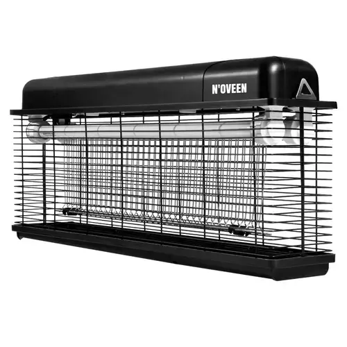 Lampa electrica anti-insecte Noveen IKN45, Profesionala, IPX4, 2x LED UV, 45 W, 2500 V (Negru)
