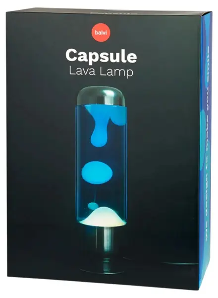Lampă lavă Balvi – Capsulă spațială, albastră