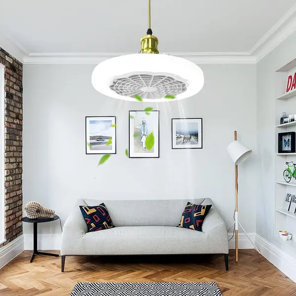 Lampa LED bec 30 W cu ventilator si telecomanda