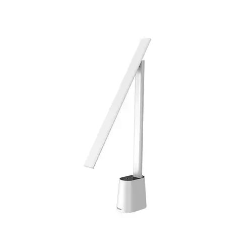 Lampa LED de Birou, Baseus, 5W, 2200 mAh, 3 Moduri Luminozitate, Lumina Auto-Adaptabila (Alb)