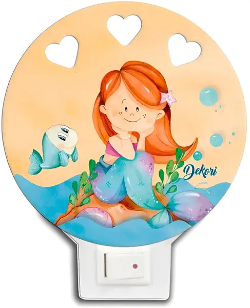 Lampa LED pentru copii Dekori - sirenă