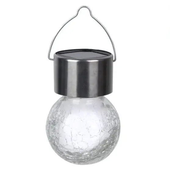 Lampa Led solara tip Bec, cu agatatoare, Sticla