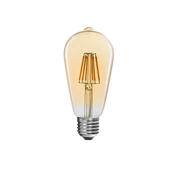 Lampa LED ST64 Bec 3000K chihlimbar, 7x7x15 cm