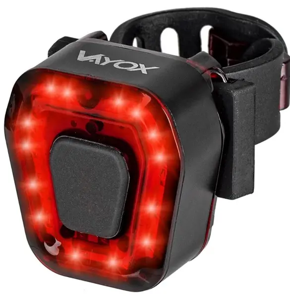 Lampa pentru bicicleta fata/spate, lumina rosie, cu baterie incorporata