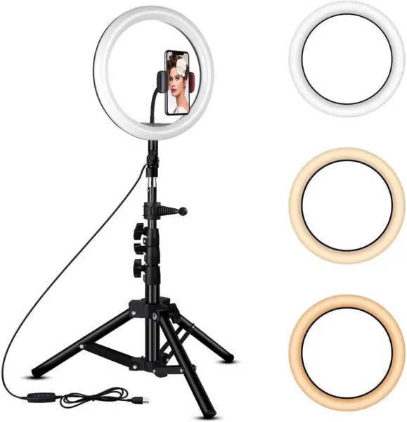 Lampa Ring Light LED 18" Circulara cu Lumina rece / naturala / calda XL