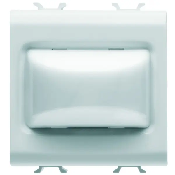 Lampa semnalizare reliefata transparenta 2 module 12V ac/dc / 230V ac Gewiss Chorus GW10631, alb