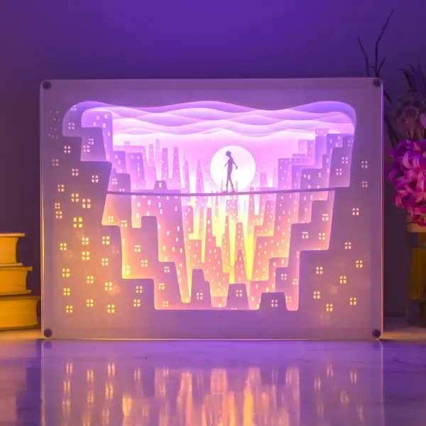 Lampa - Skyline and tightrope walker | Alljoy Design