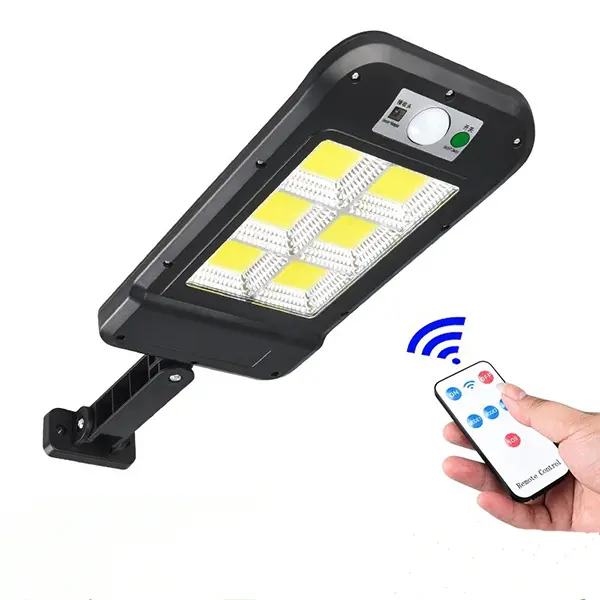 Lampa solara cu 6 celule, LED-uri COB si telecomanda
